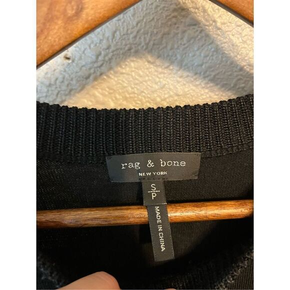 Rag & Bone Sadie Crewneck Long-Sleeve Wool Sweater Dress Size Small - Picture 3 of 6
